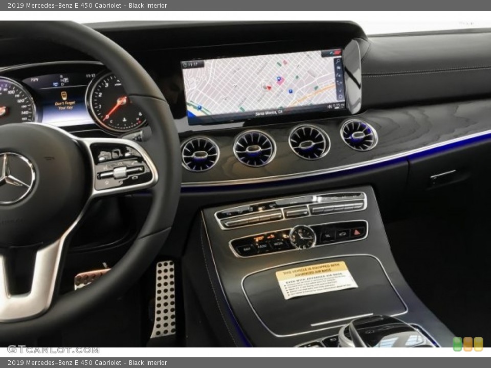 Black Interior Controls for the 2019 Mercedes-Benz E 450 Cabriolet #129548000