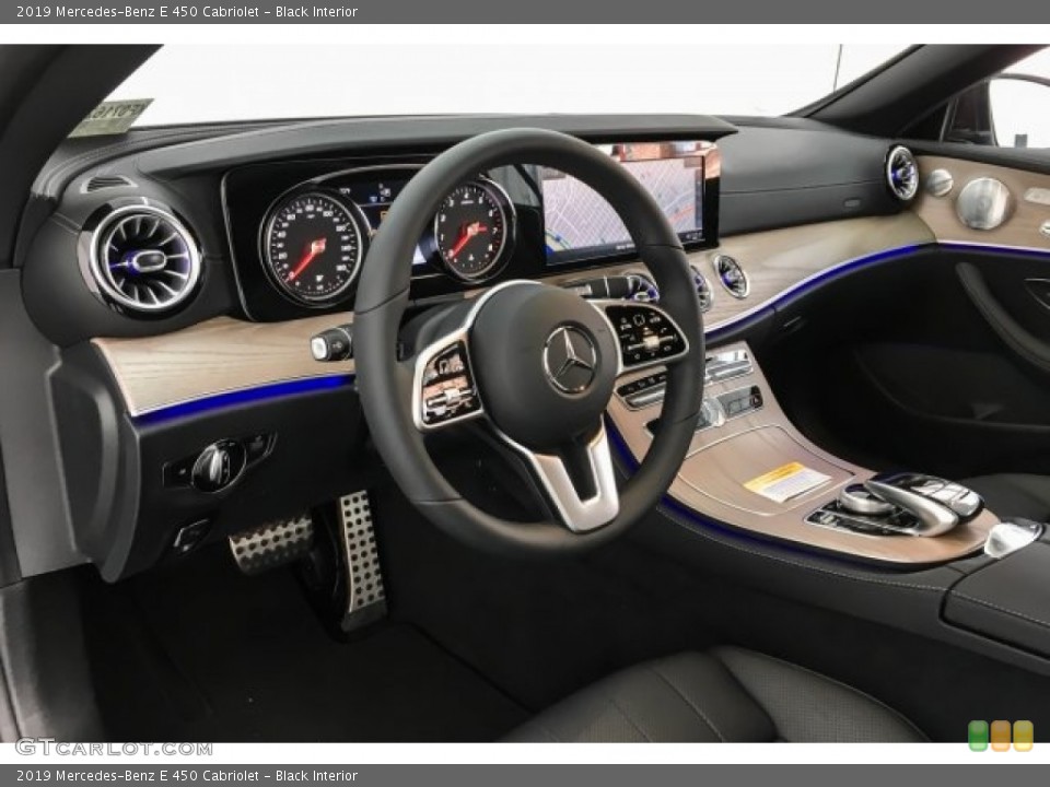 Black Interior Dashboard for the 2019 Mercedes-Benz E 450 Cabriolet #129548162