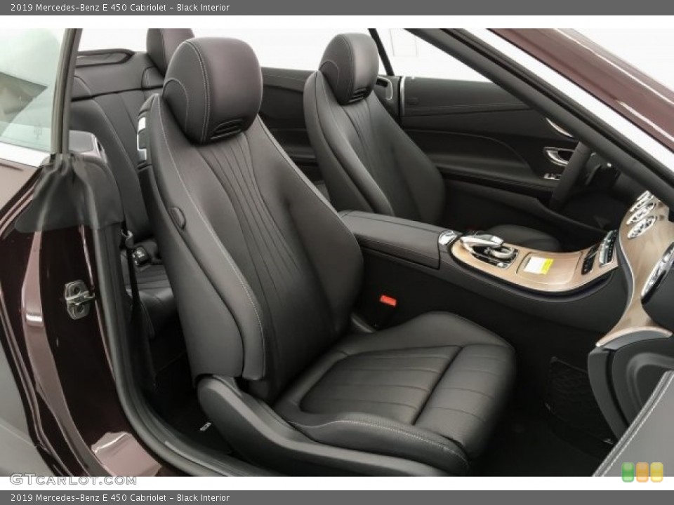 Black Interior Front Seat for the 2019 Mercedes-Benz E 450 Cabriolet #129548180