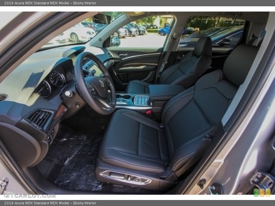 Ebony Interior Front Seat for the 2019 Acura MDX  #129552428
