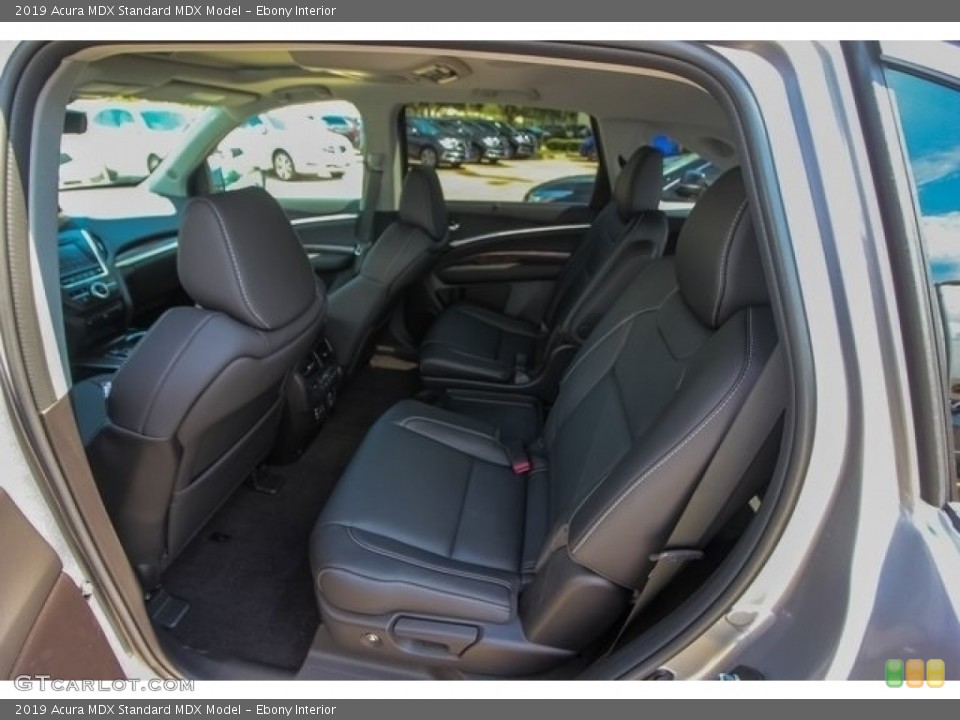 Ebony Interior Rear Seat for the 2019 Acura MDX  #129552446