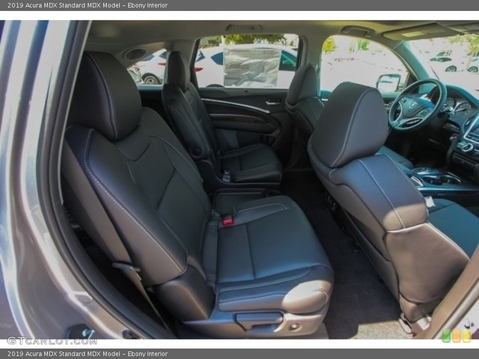 Ebony Interior Rear Seat for the 2019 Acura MDX  #129552485