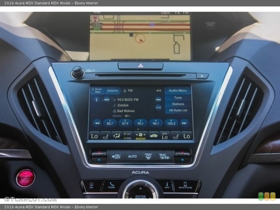 Ebony Interior Controls for the 2019 Acura MDX  #129552535