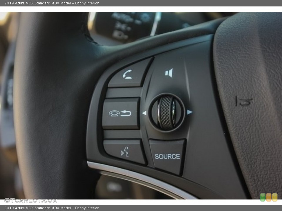Ebony Interior Steering Wheel for the 2019 Acura MDX  #129552560