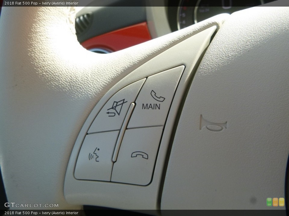 Ivory (Avorio) Interior Steering Wheel for the 2018 Fiat 500 Pop #129562359