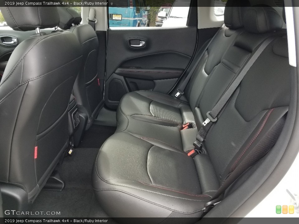 Black/Ruby Interior Rear Seat for the 2019 Jeep Compass Trailhawk 4x4 #129562404