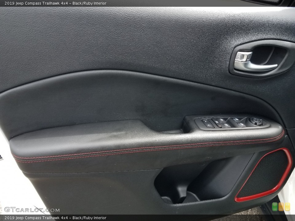 Black/Ruby Interior Door Panel for the 2019 Jeep Compass Trailhawk 4x4 #129562464