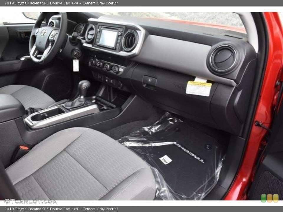 Cement Gray Interior Front Seat for the 2019 Toyota Tacoma SR5 Double Cab 4x4 #129574335