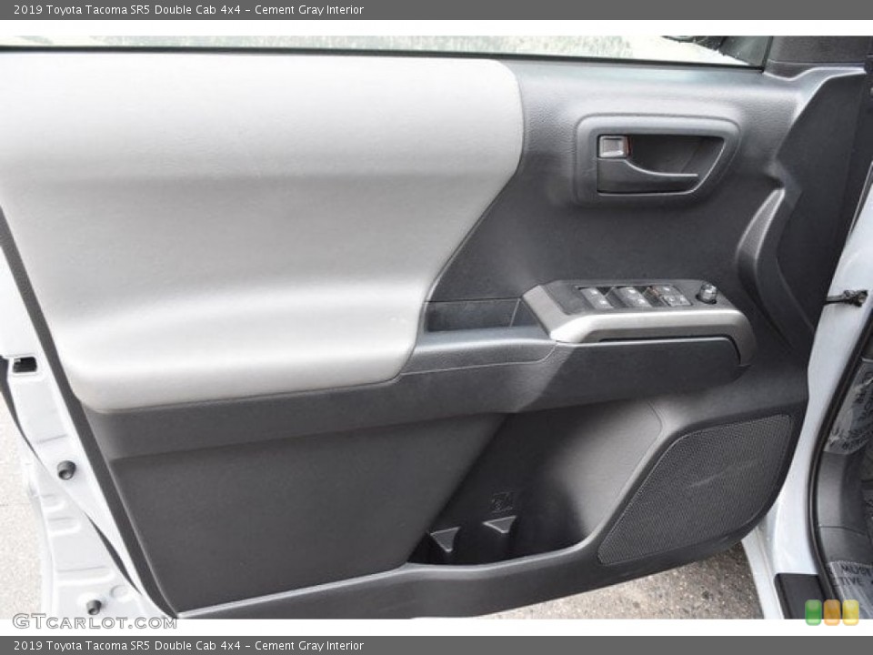 Cement Gray Interior Door Panel for the 2019 Toyota Tacoma SR5 Double Cab 4x4 #129575304