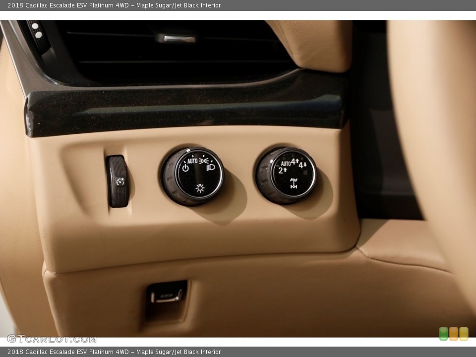 Maple Sugar/Jet Black Interior Controls for the 2018 Cadillac Escalade ESV Platinum 4WD #129576054