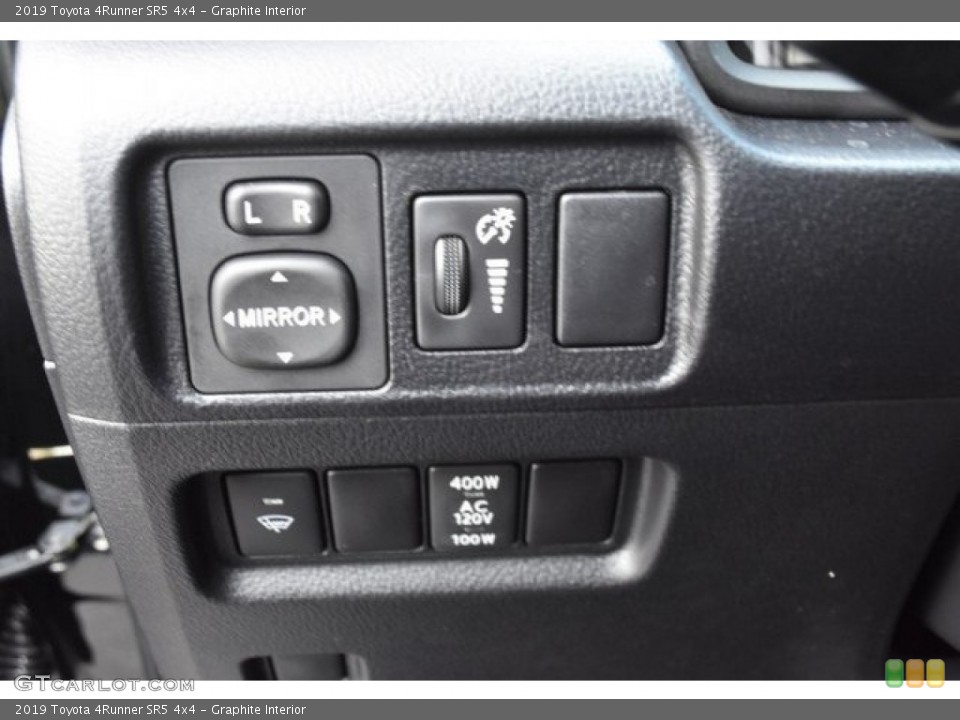 Graphite Interior Controls for the 2019 Toyota 4Runner SR5 4x4 #129576312
