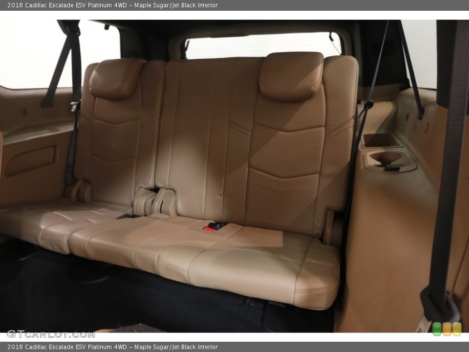 Maple Sugar/Jet Black Interior Rear Seat for the 2018 Cadillac Escalade ESV Platinum 4WD #129576399