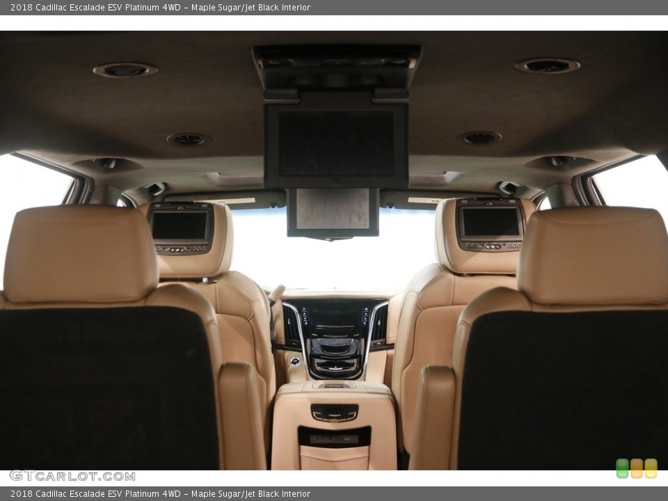 Maple Sugar/Jet Black Interior Entertainment System for the 2018 Cadillac Escalade ESV Platinum 4WD #129576408