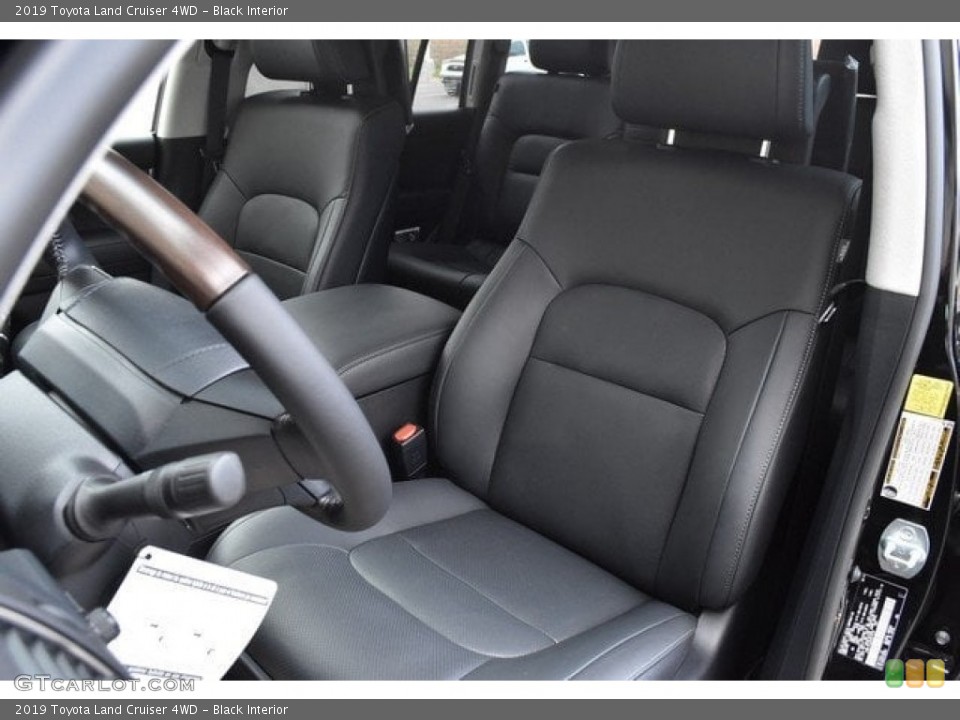 Black Interior Front Seat for the 2019 Toyota Land Cruiser 4WD #129580983