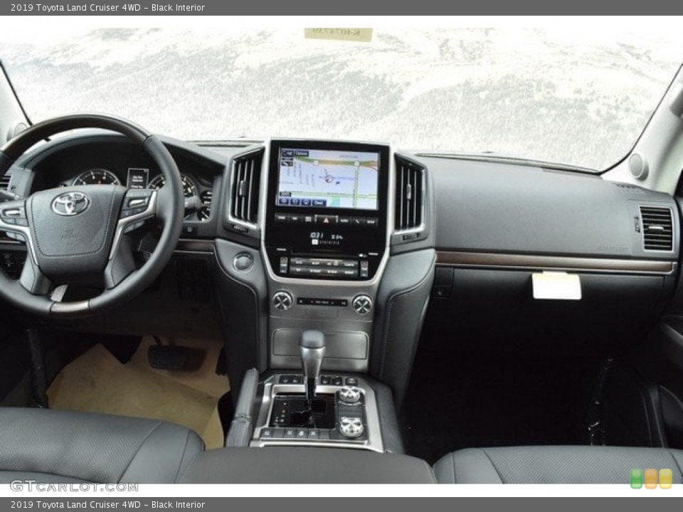 Black Interior Dashboard for the 2019 Toyota Land Cruiser 4WD #129581004