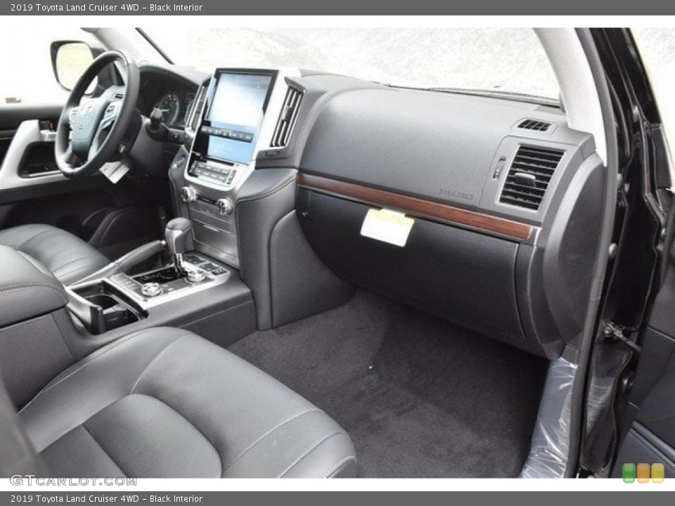 Black Interior Dashboard for the 2019 Toyota Land Cruiser 4WD #129581064