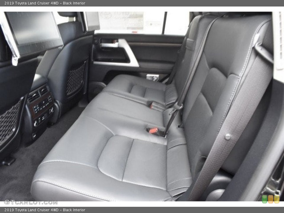 Black Interior Rear Seat for the 2019 Toyota Land Cruiser 4WD #129581154
