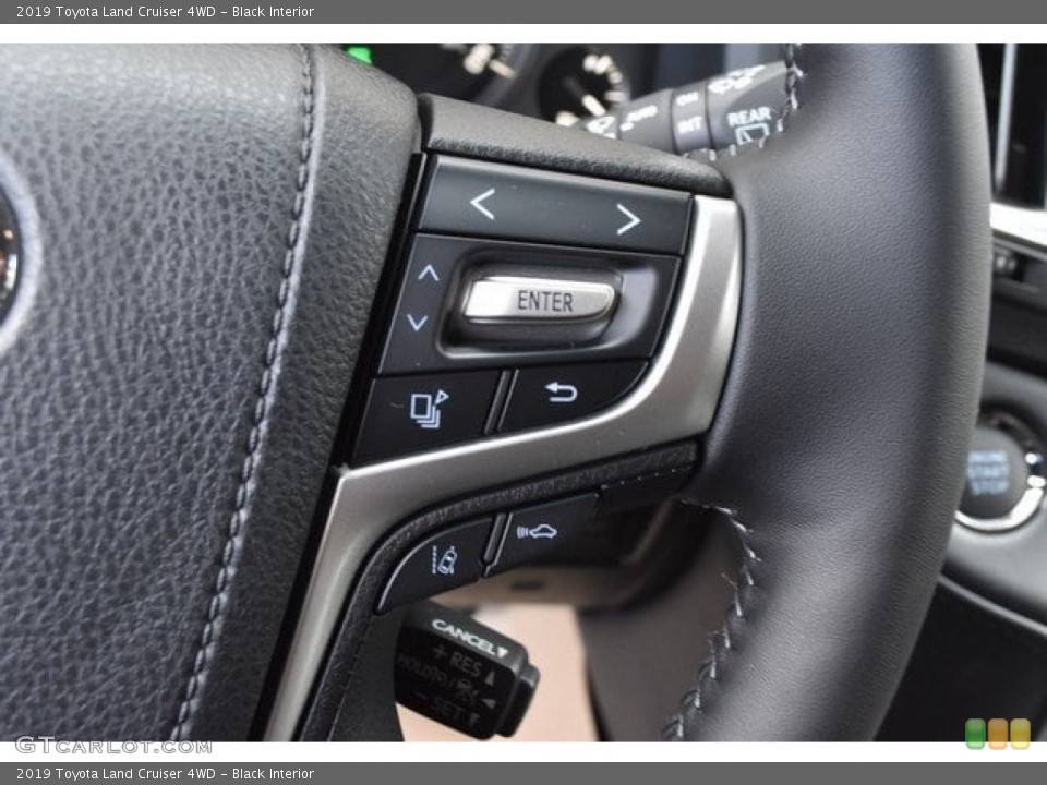 Black Interior Steering Wheel for the 2019 Toyota Land Cruiser 4WD #129581478