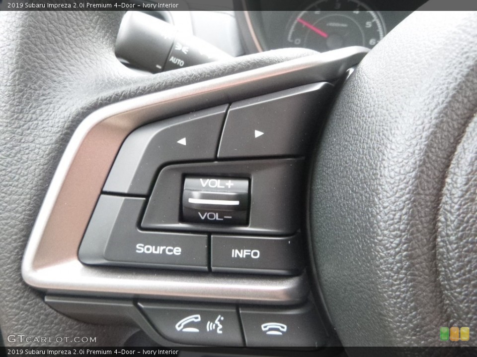 Ivory Interior Steering Wheel for the 2019 Subaru Impreza 2.0i Premium 4-Door #129581565