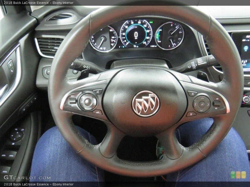 Ebony Interior Steering Wheel for the 2018 Buick LaCrosse Essence #129581748