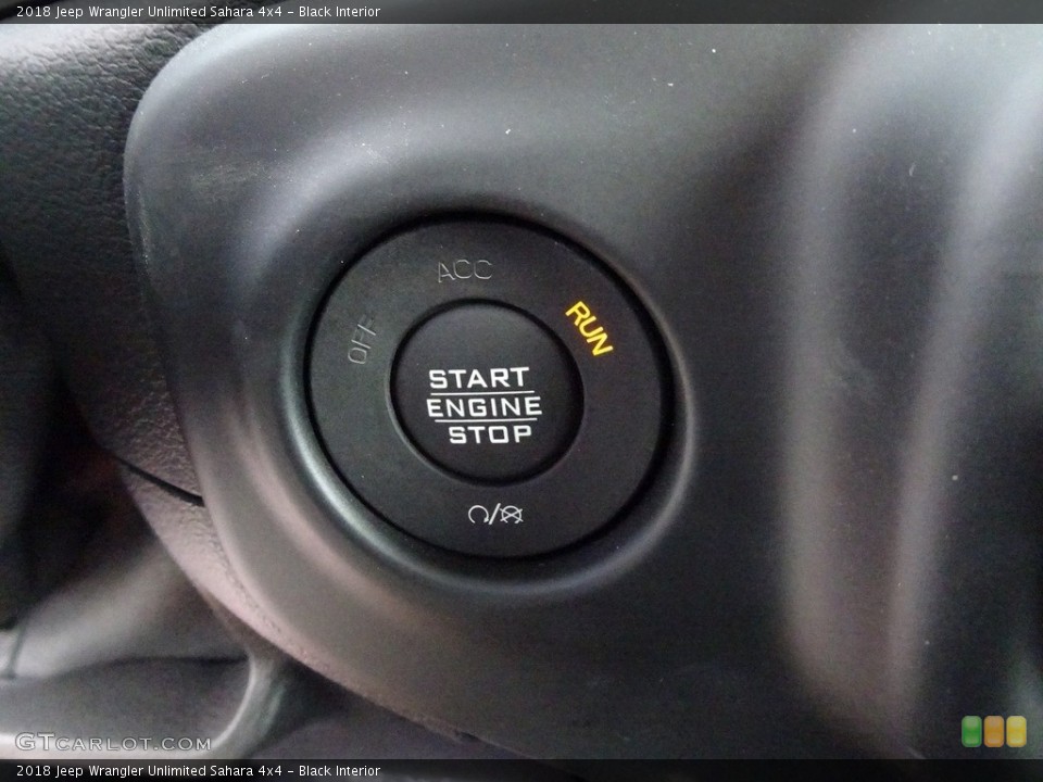 Black Interior Controls for the 2018 Jeep Wrangler Unlimited Sahara 4x4 #129582018