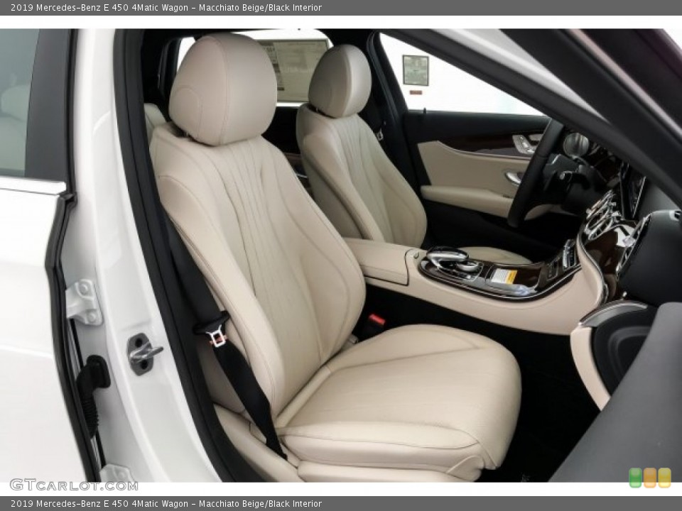 Macchiato Beige/Black Interior Front Seat for the 2019 Mercedes-Benz E 450 4Matic Wagon #129582051