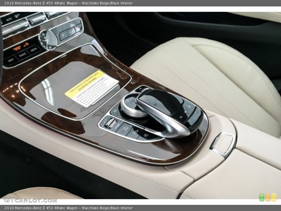 Macchiato Beige/Black Interior Controls for the 2019 Mercedes-Benz E 450 4Matic Wagon #129582097