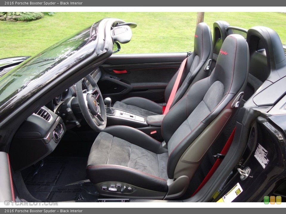 Black Interior Front Seat for the 2016 Porsche Boxster Spyder #129582297