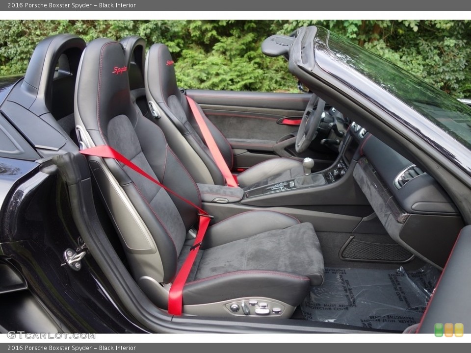 Black Interior Front Seat for the 2016 Porsche Boxster Spyder #129582400