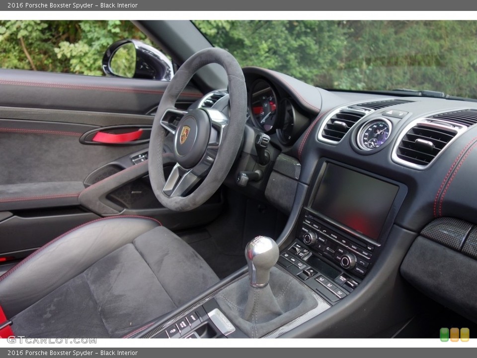Black Interior Dashboard for the 2016 Porsche Boxster Spyder #129582492