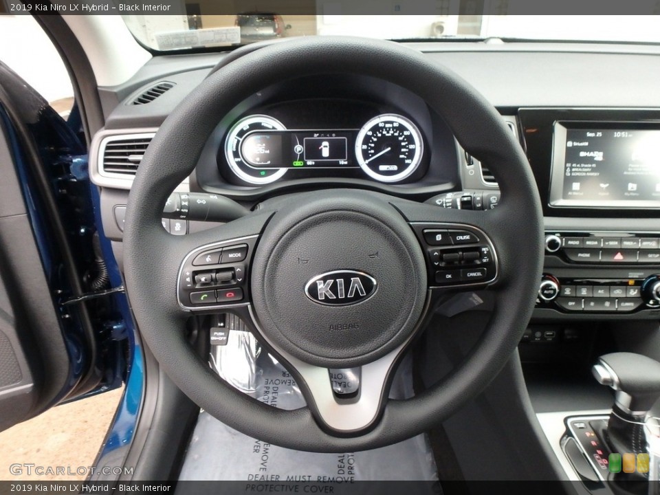Black Interior Steering Wheel for the 2019 Kia Niro LX Hybrid #129585316