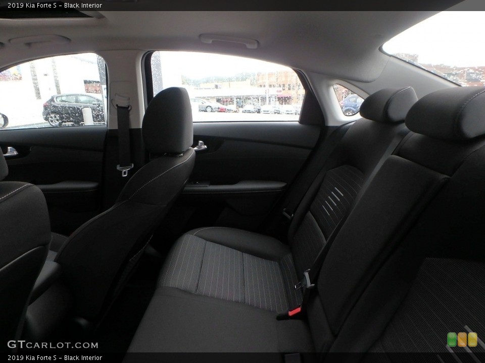 Black Interior Rear Seat for the 2019 Kia Forte S #129586455