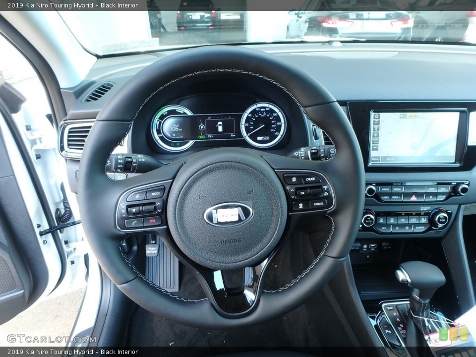 Black Interior Steering Wheel for the 2019 Kia Niro Touring Hybrid #129587331