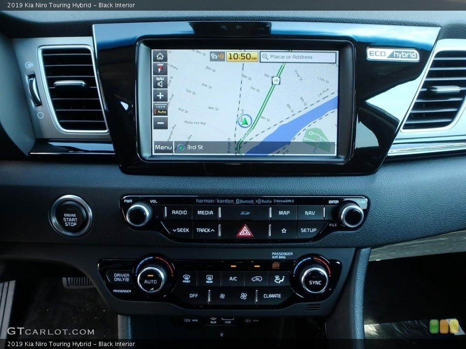 Black Interior Navigation for the 2019 Kia Niro Touring Hybrid #129587346