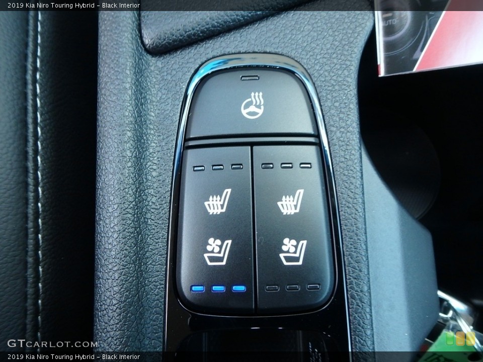 Black Interior Controls for the 2019 Kia Niro Touring Hybrid #129587370
