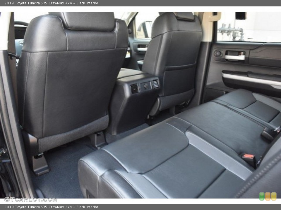 Black Interior Rear Seat for the 2019 Toyota Tundra SR5 CrewMax 4x4 #129593026