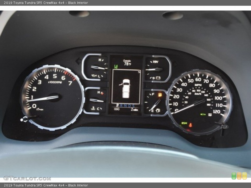 Black Interior Gauges for the 2019 Toyota Tundra SR5 CrewMax 4x4 #129593299