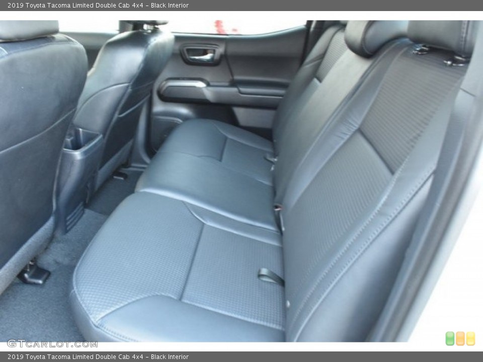 Black Interior Rear Seat for the 2019 Toyota Tacoma Limited Double Cab 4x4 #129603114