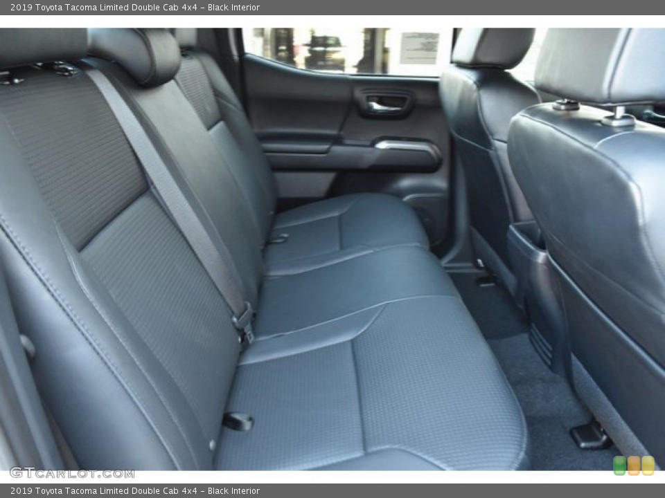 Black Interior Rear Seat for the 2019 Toyota Tacoma Limited Double Cab 4x4 #129603160