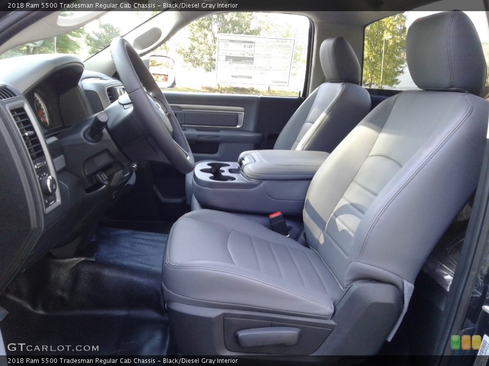 Black/Diesel Gray Interior Photo for the 2018 Ram 5500 Tradesman Regular Cab Chassis #129603709