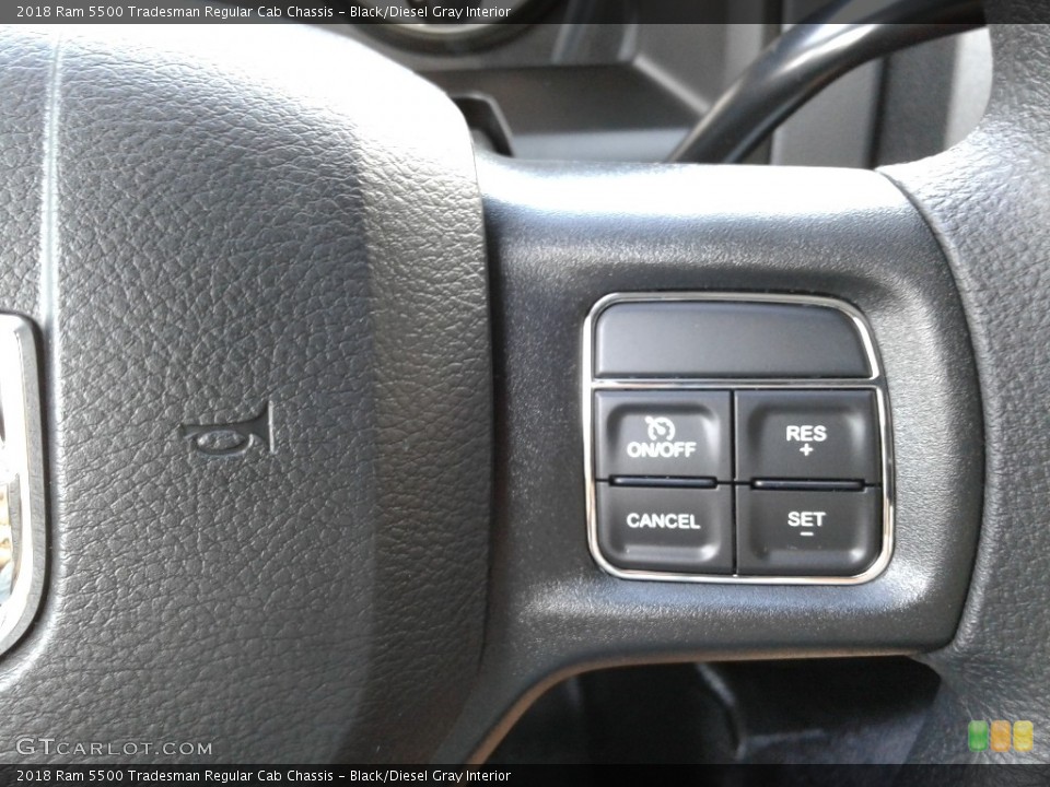 Black/Diesel Gray Interior Steering Wheel for the 2018 Ram 5500 Tradesman Regular Cab Chassis #129603835