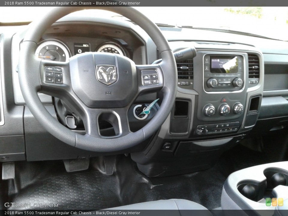 Black/Diesel Gray Interior Dashboard for the 2018 Ram 5500 Tradesman Regular Cab Chassis #129604039