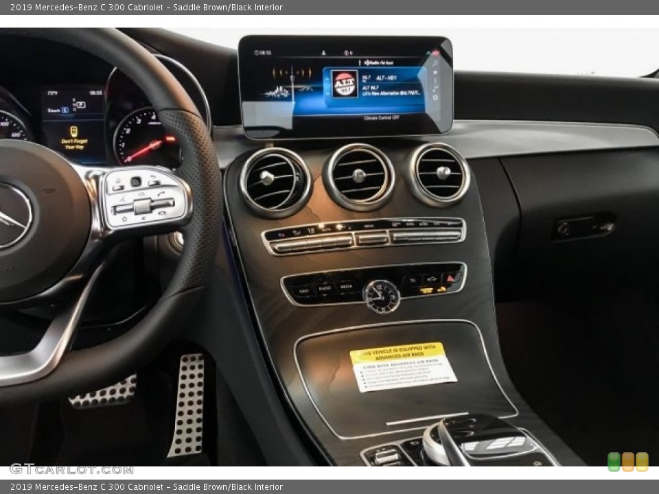 Saddle Brown/Black Interior Dashboard for the 2019 Mercedes-Benz C 300 Cabriolet #129605422