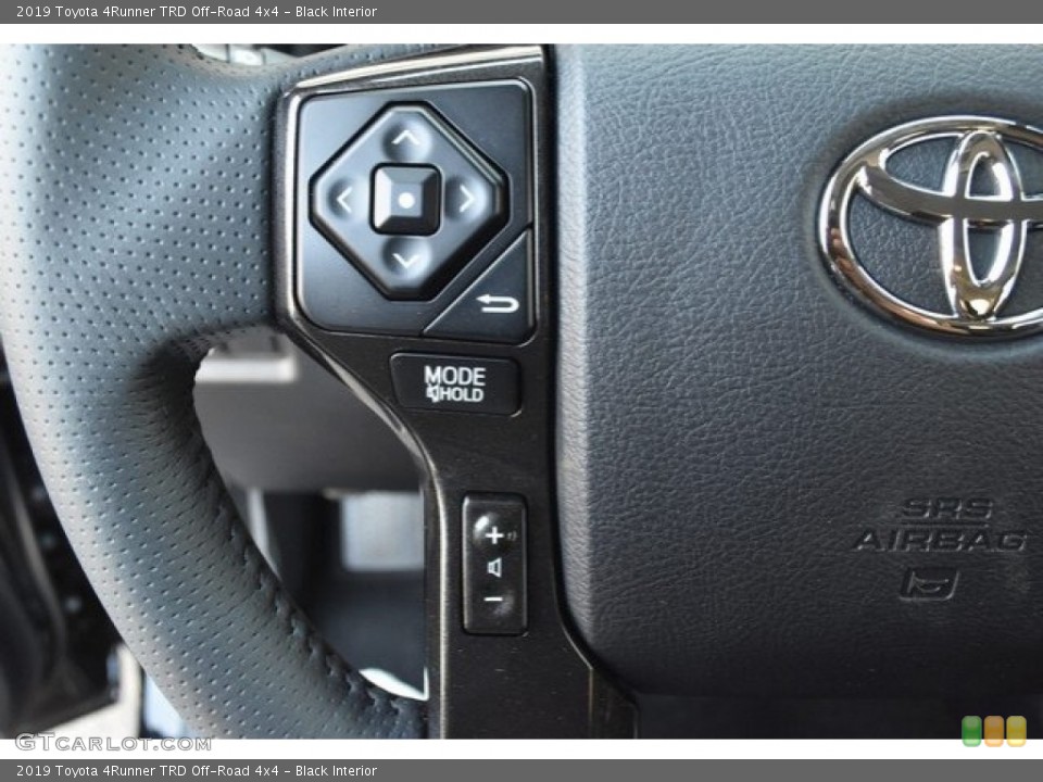Black Interior Steering Wheel for the 2019 Toyota 4Runner TRD Off-Road 4x4 #129605434