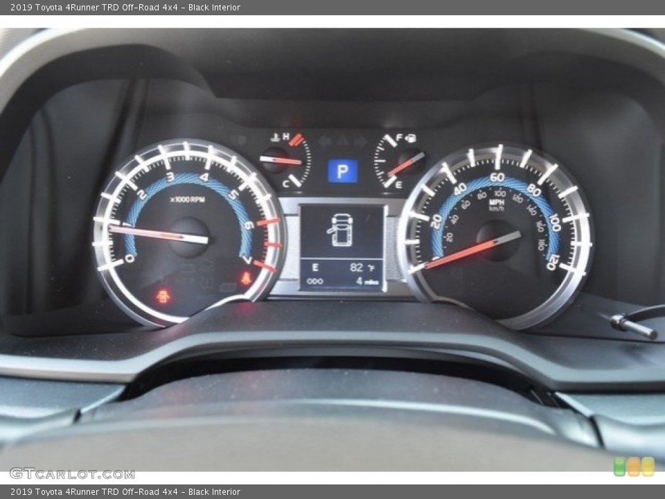 Black Interior Gauges for the 2019 Toyota 4Runner TRD Off-Road 4x4 #129605473