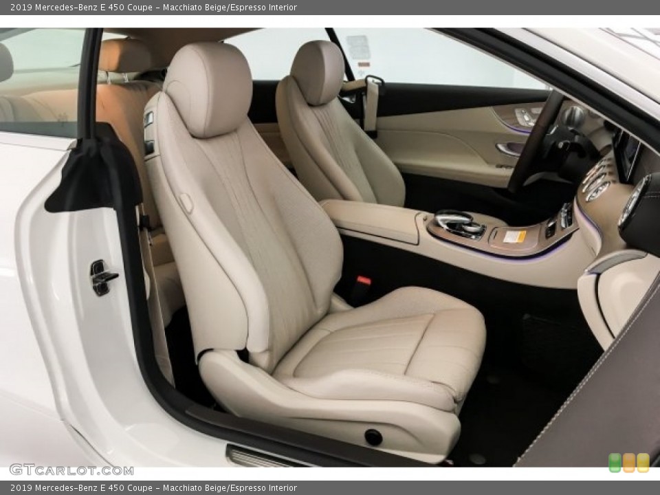 Macchiato Beige/Espresso Interior Front Seat for the 2019 Mercedes-Benz E 450 Coupe #129605878