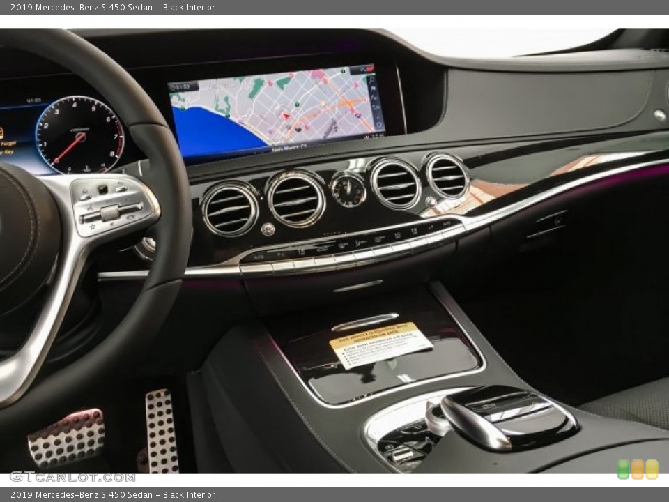 Black Interior Dashboard for the 2019 Mercedes-Benz S 450 Sedan #129607767