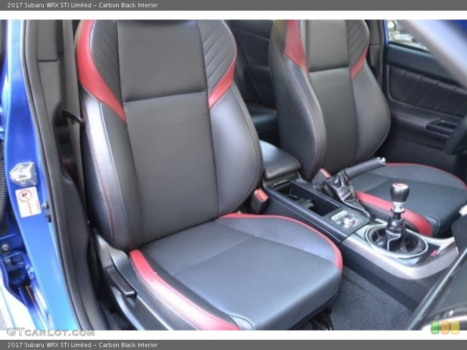 Carbon Black Interior Front Seat for the 2017 Subaru WRX STI Limited #129608422