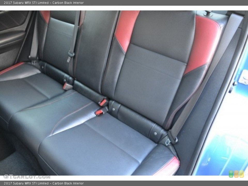Carbon Black Interior Rear Seat for the 2017 Subaru WRX STI Limited #129608481