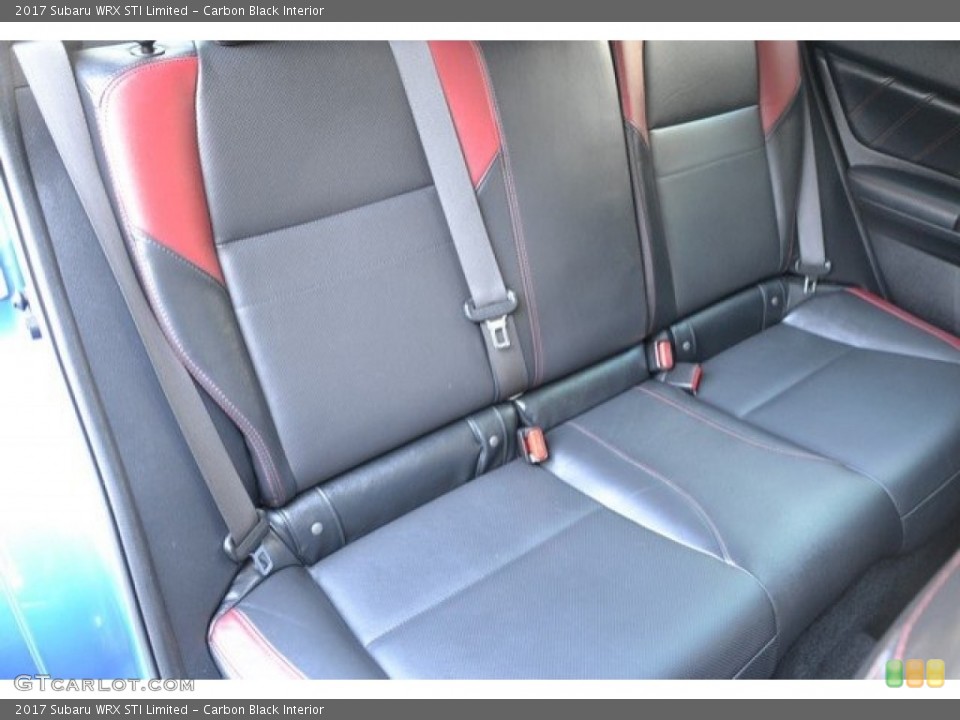 Carbon Black Interior Rear Seat for the 2017 Subaru WRX STI Limited #129608527